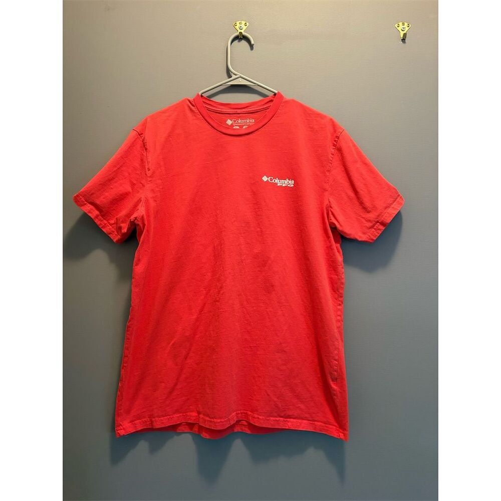 Columbia PFG Men's XL Pink Graphic Print Short Sleeve T-Shirt